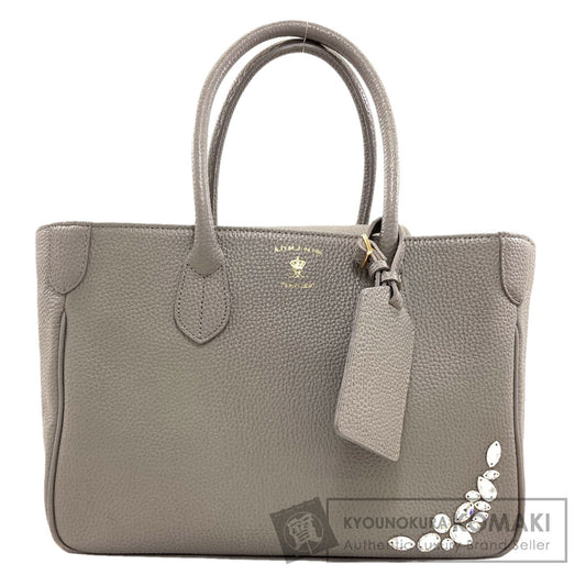 ADMJ logo Handbag Leather Ladies [Used]