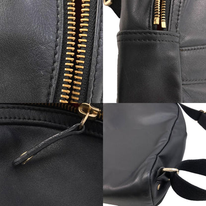 Longchamp logo Backpack Â· Daypack Leather Ladies [Used]