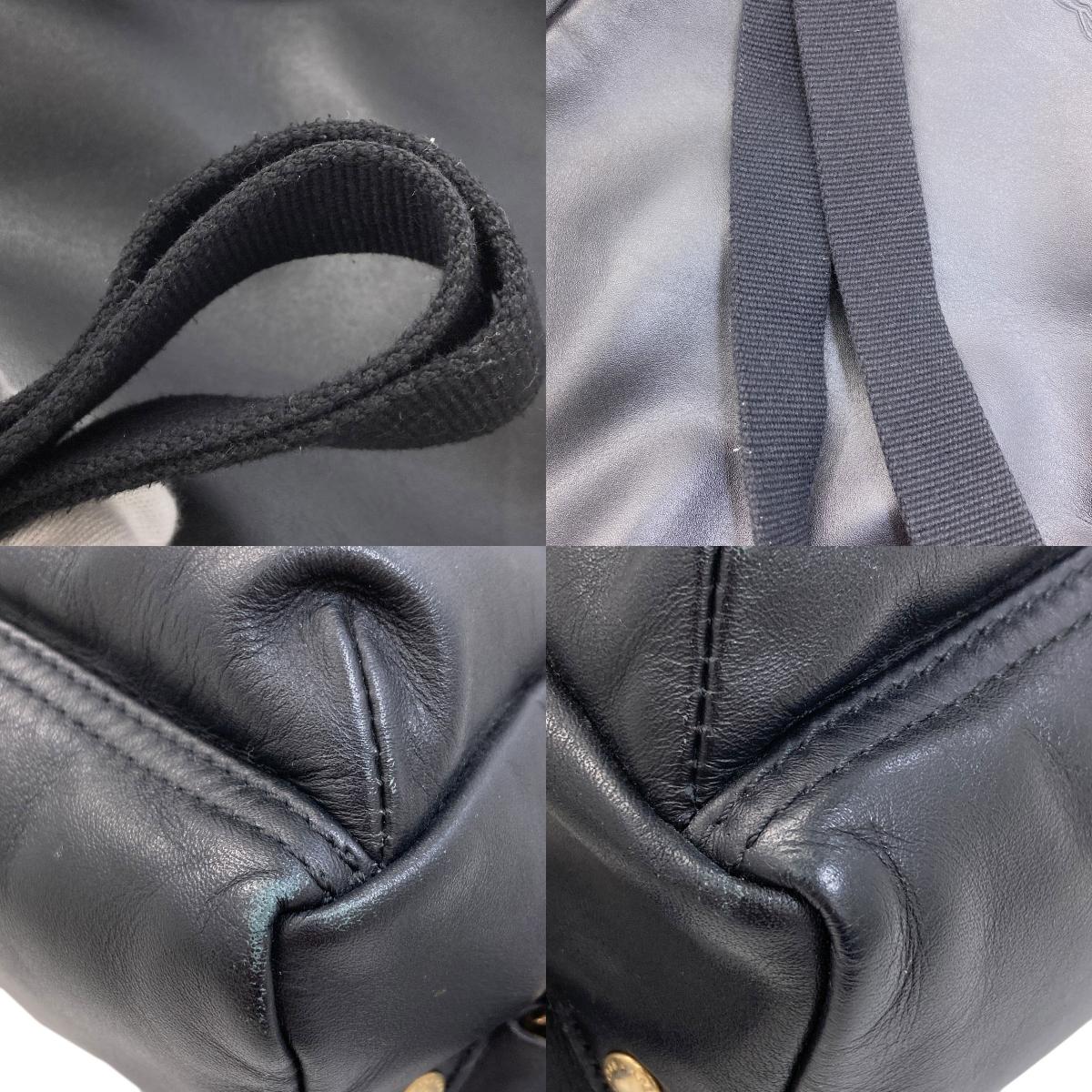 Longchamp logo Backpack Â· Daypack Leather Ladies [Used]