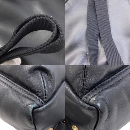 Longchamp logo Backpack Â· Daypack Leather Ladies [Used]