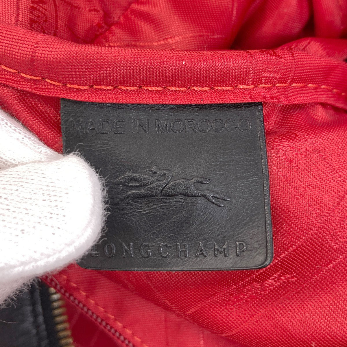 Longchamp logo Backpack Â· Daypack Leather Ladies [Used]