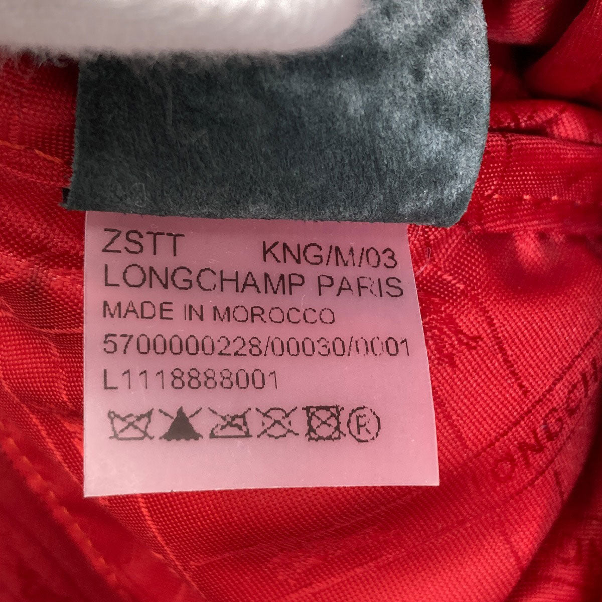 Longchamp logo Backpack Â· Daypack Leather Ladies [Used]