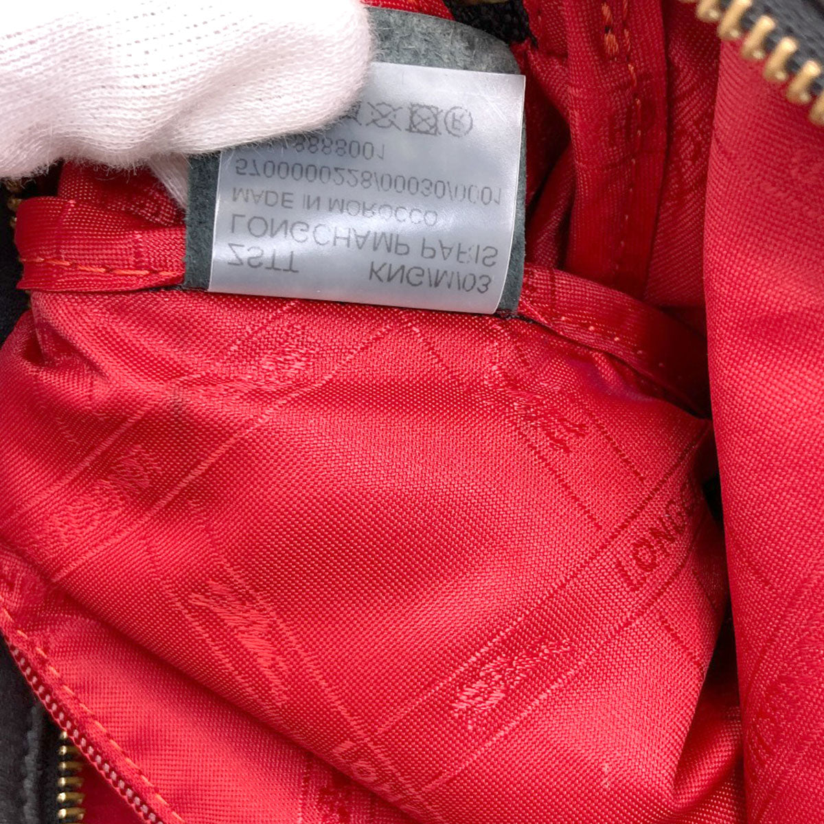 Longchamp logo Backpack Â· Daypack Leather Ladies [Used]