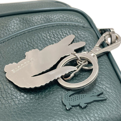 LACOSTE logo Shoulder Bag Leather Ladies [Used]