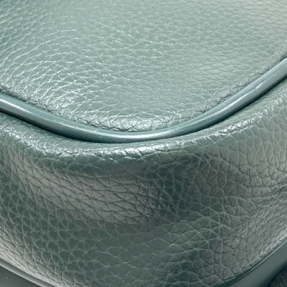 LACOSTE logo Shoulder Bag Leather Ladies [Used]