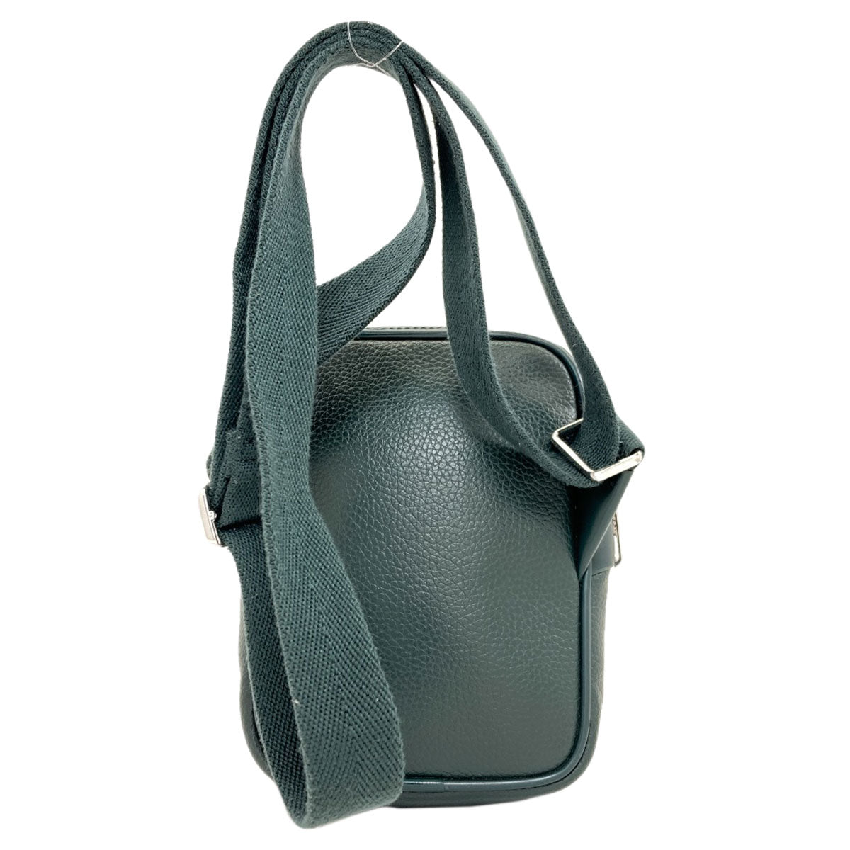 LACOSTE logo Shoulder Bag Leather Ladies [Used]