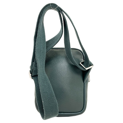 LACOSTE logo Shoulder Bag Leather Ladies [Used]