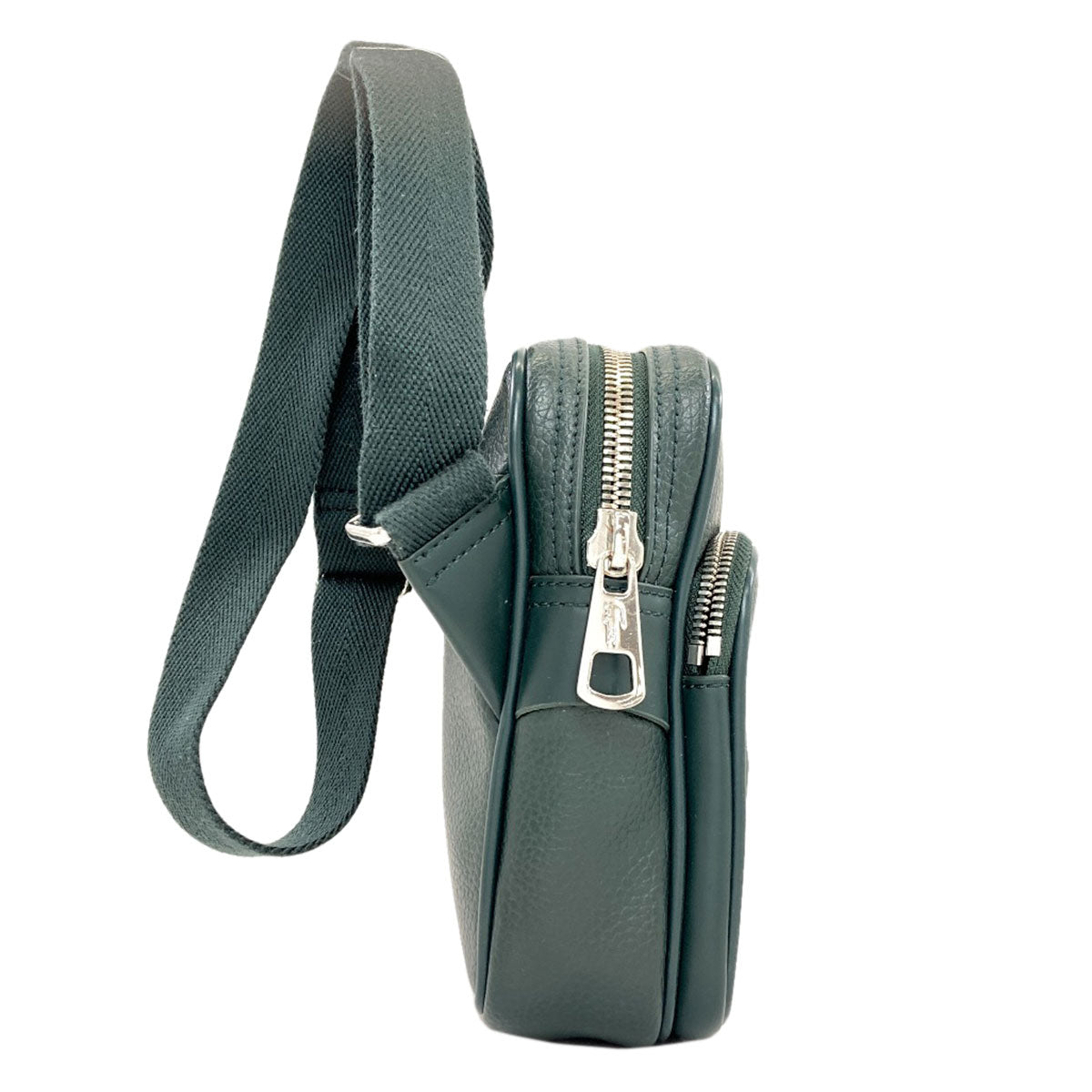 LACOSTE logo Shoulder Bag Leather Ladies [Used]