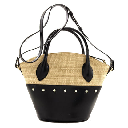 Furla Share 2WAY Handbag Raffia LeatherLadies [Used]
