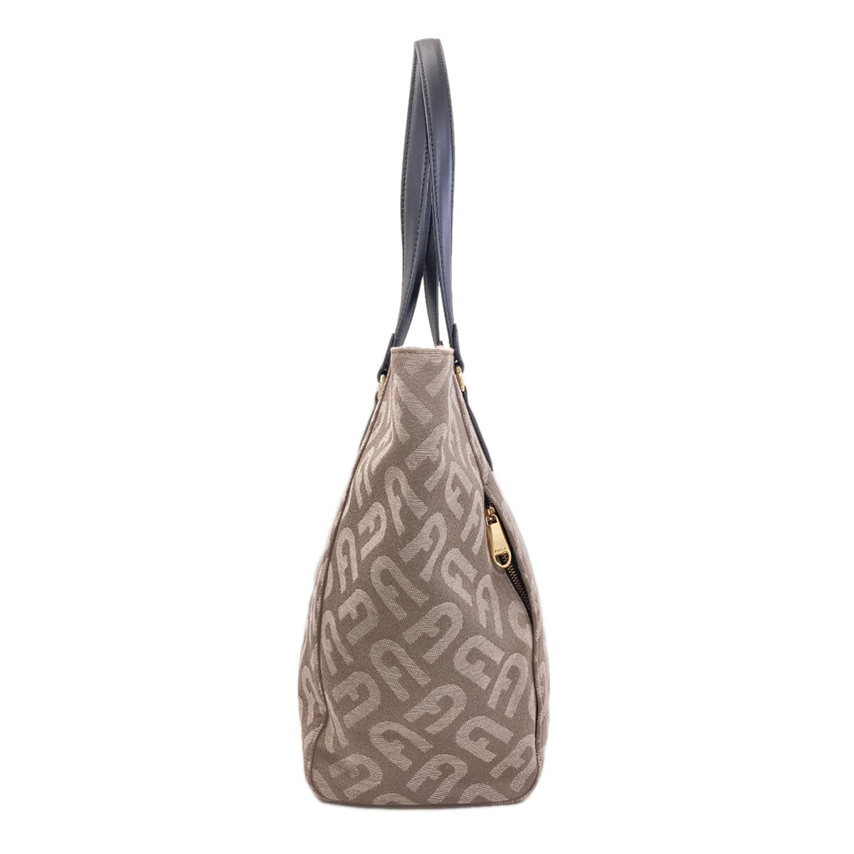 Furla Arch logo pattern Tote Bag Canvas Ladies [Used]