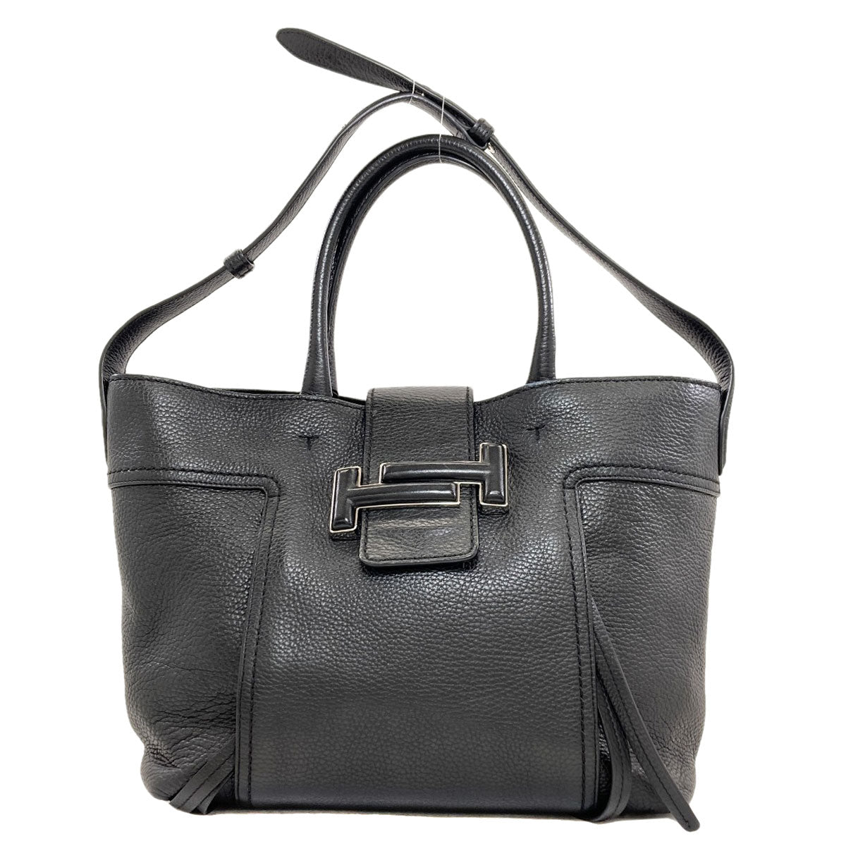 TODS Double T Shopping Bag 2WAY Tote Bag Leather Ladies [Used]