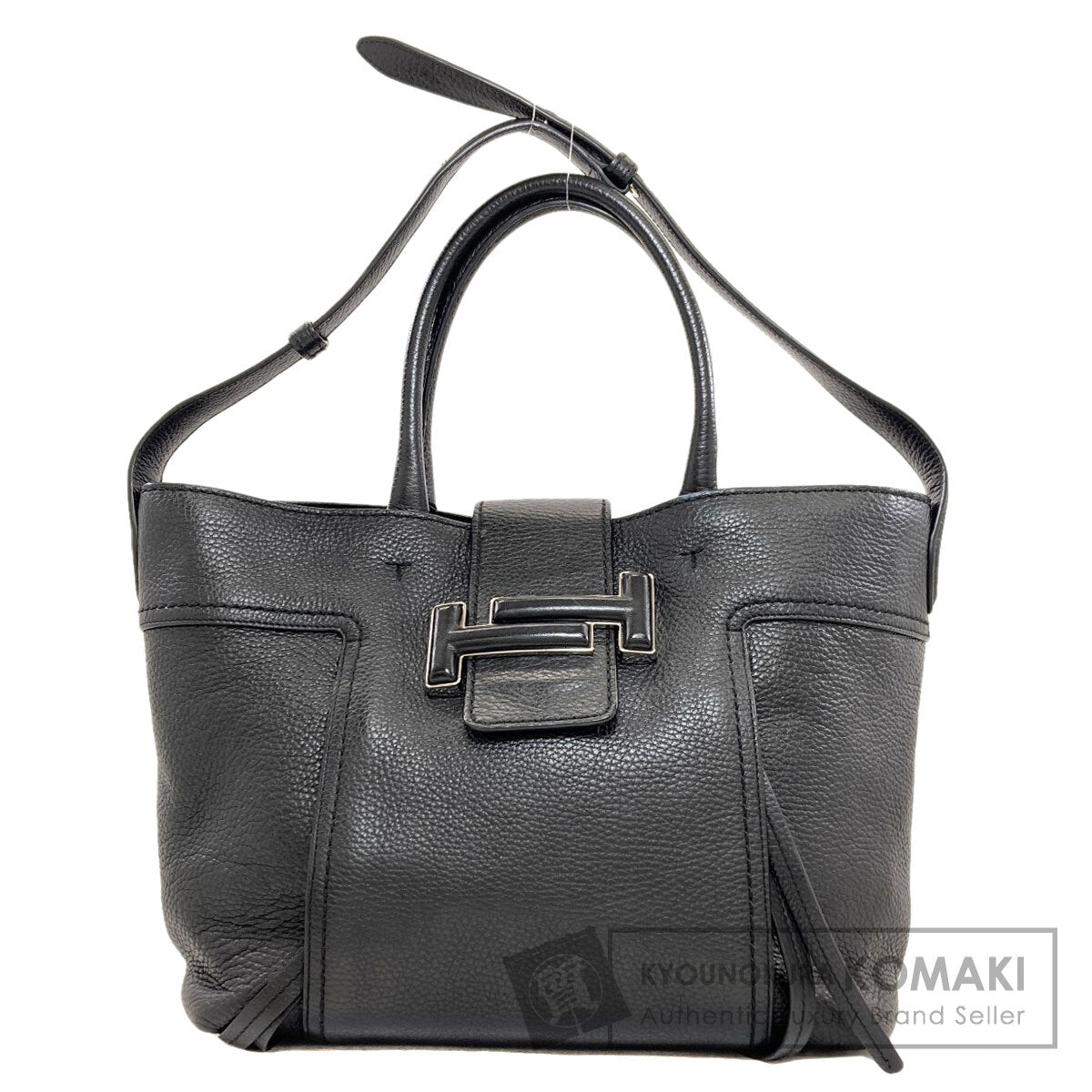 TODS Double T Shopping Bag 2WAY Tote Bag Leather Ladies [Used]