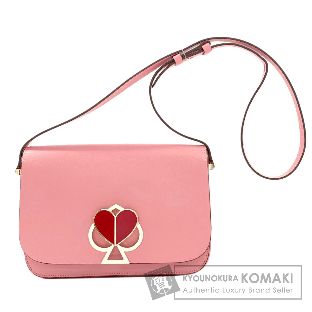 kate spade Nikola Twist Lock Shoulder Bag Leather Ladies [Used]