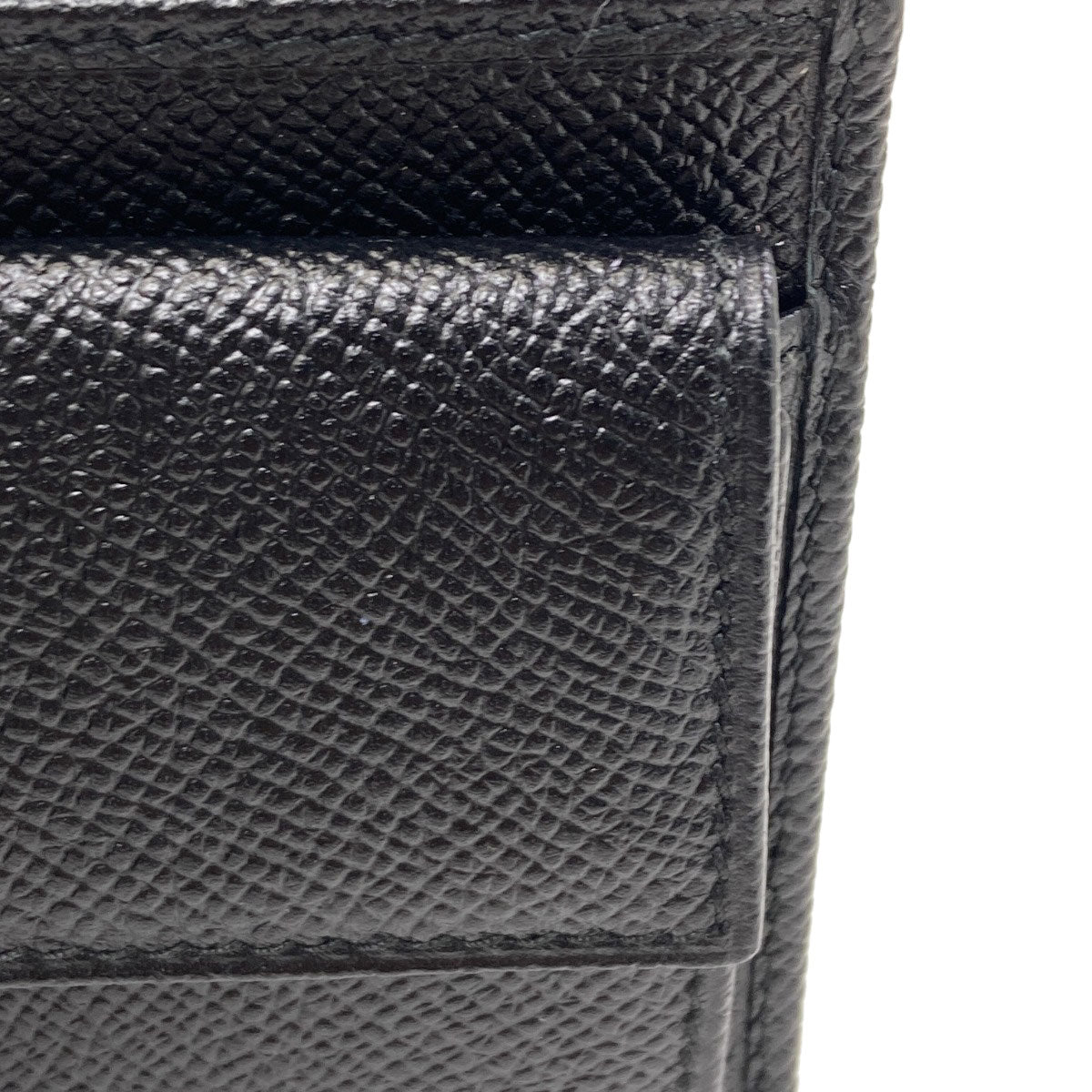 BVLGARI logo Bifold Wallet with Coin Pocket Leather mens [Used]