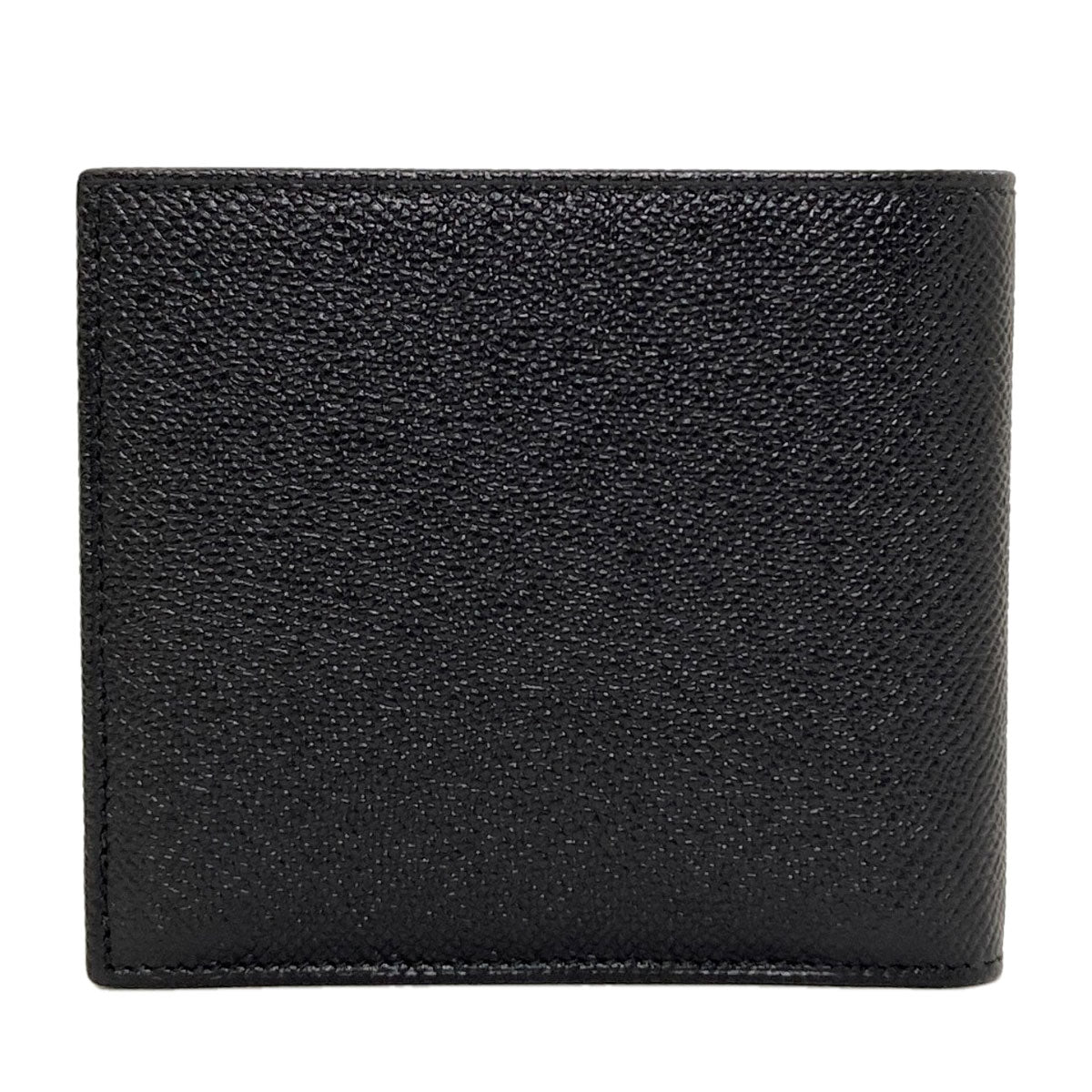 BVLGARI logo Bifold Wallet with Coin Pocket Leather mens [Used]