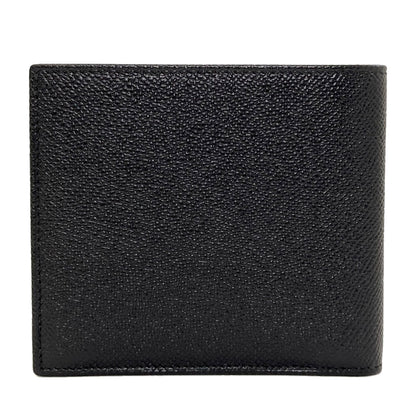 BVLGARI logo Bifold Wallet with Coin Pocket Leather mens [Used]