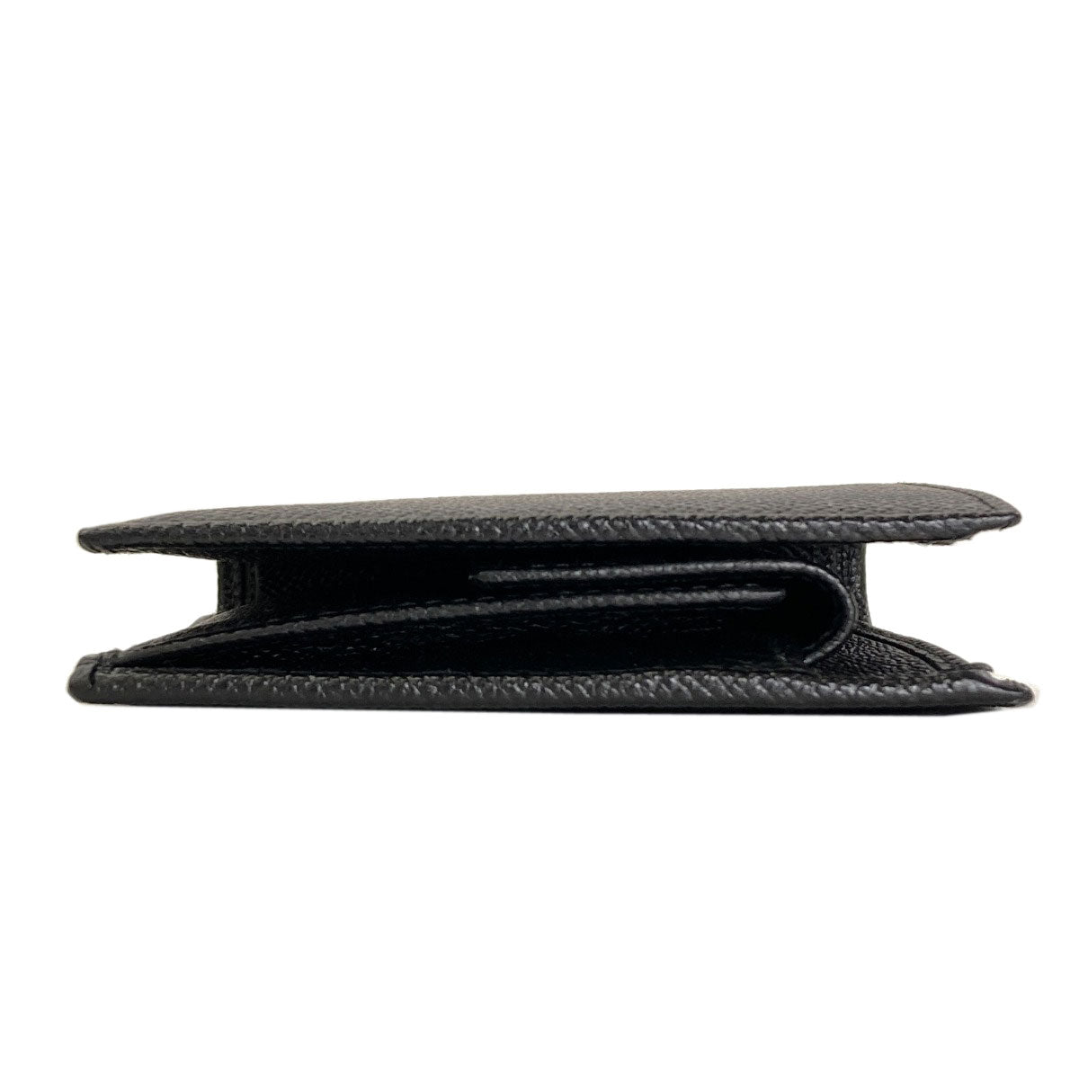 BVLGARI logo Bifold Wallet with Coin Pocket Leather mens [Used]