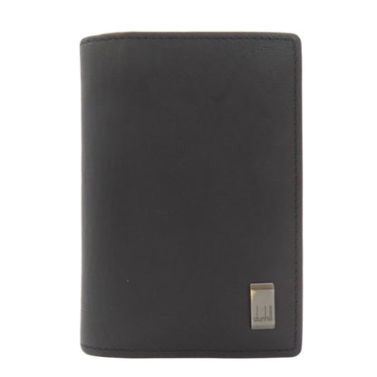 Dunhill Gunmetal business card holder Card Case Leather Ladies [Used]