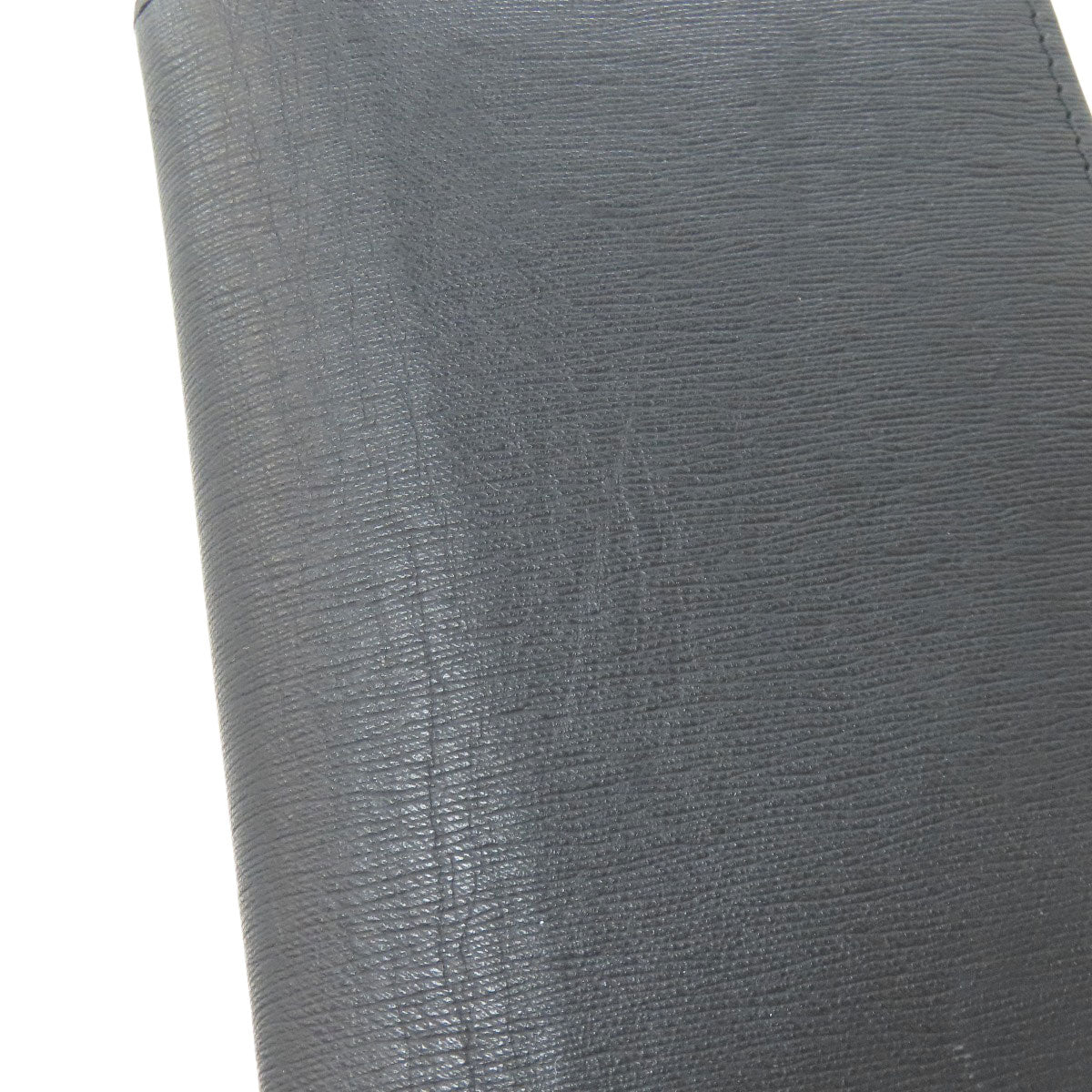 Dunhill Gunmetal business card holder Card Case Leather Ladies [Used]