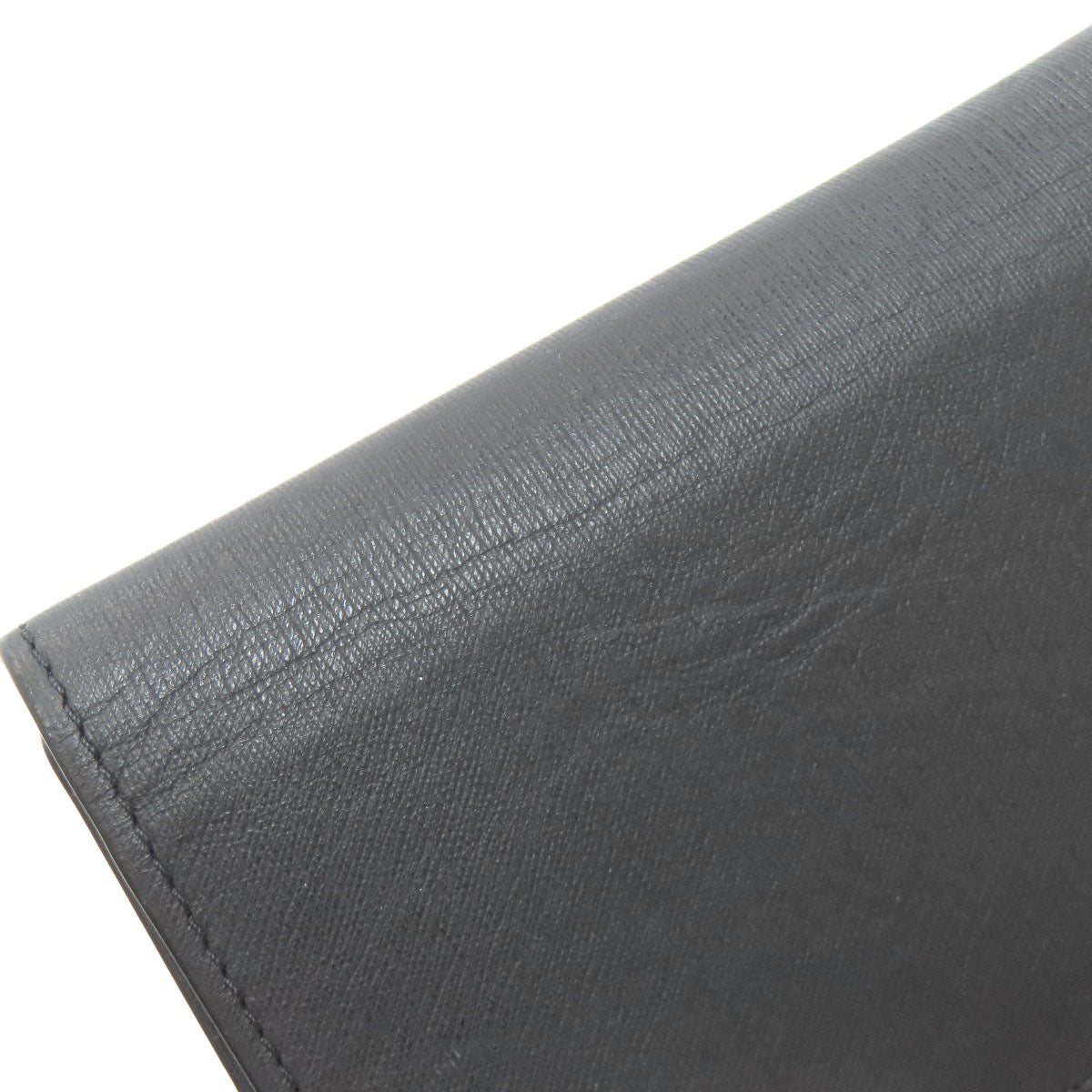 Dunhill Gunmetal business card holder Card Case Leather Ladies [Used]