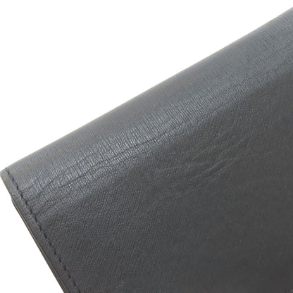 Dunhill Gunmetal business card holder Card Case Leather Ladies [Used]