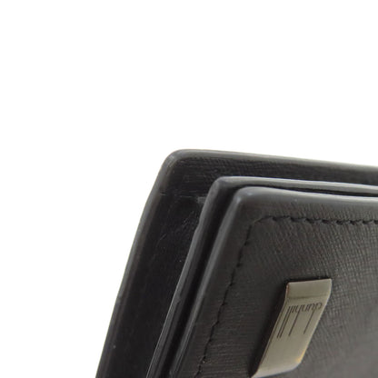 Dunhill Gunmetal business card holder Card Case Leather Ladies [Used]
