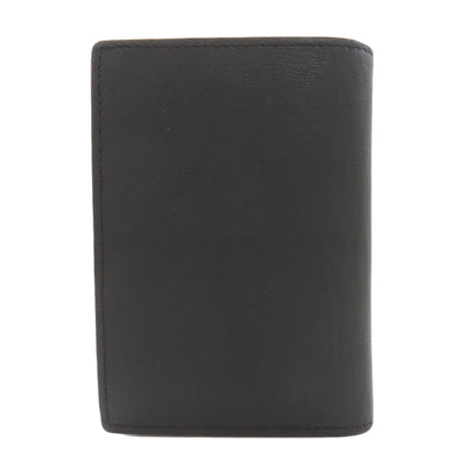 Dunhill Gunmetal business card holder Card Case Leather Ladies [Used]