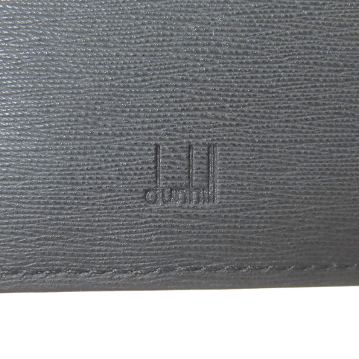 Dunhill Gunmetal business card holder Card Case Leather Ladies [Used]