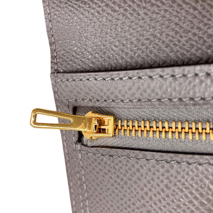 HERMES Beansufla Long wallet (with coin pocket) Epsom Ladies [Used]