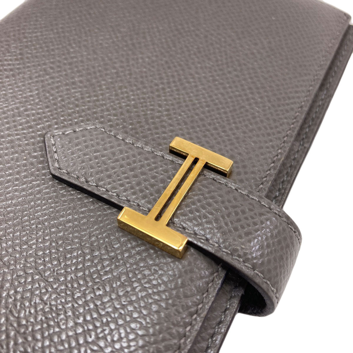 HERMES Beansufla Long wallet (with coin pocket) Epsom Ladies [Used]