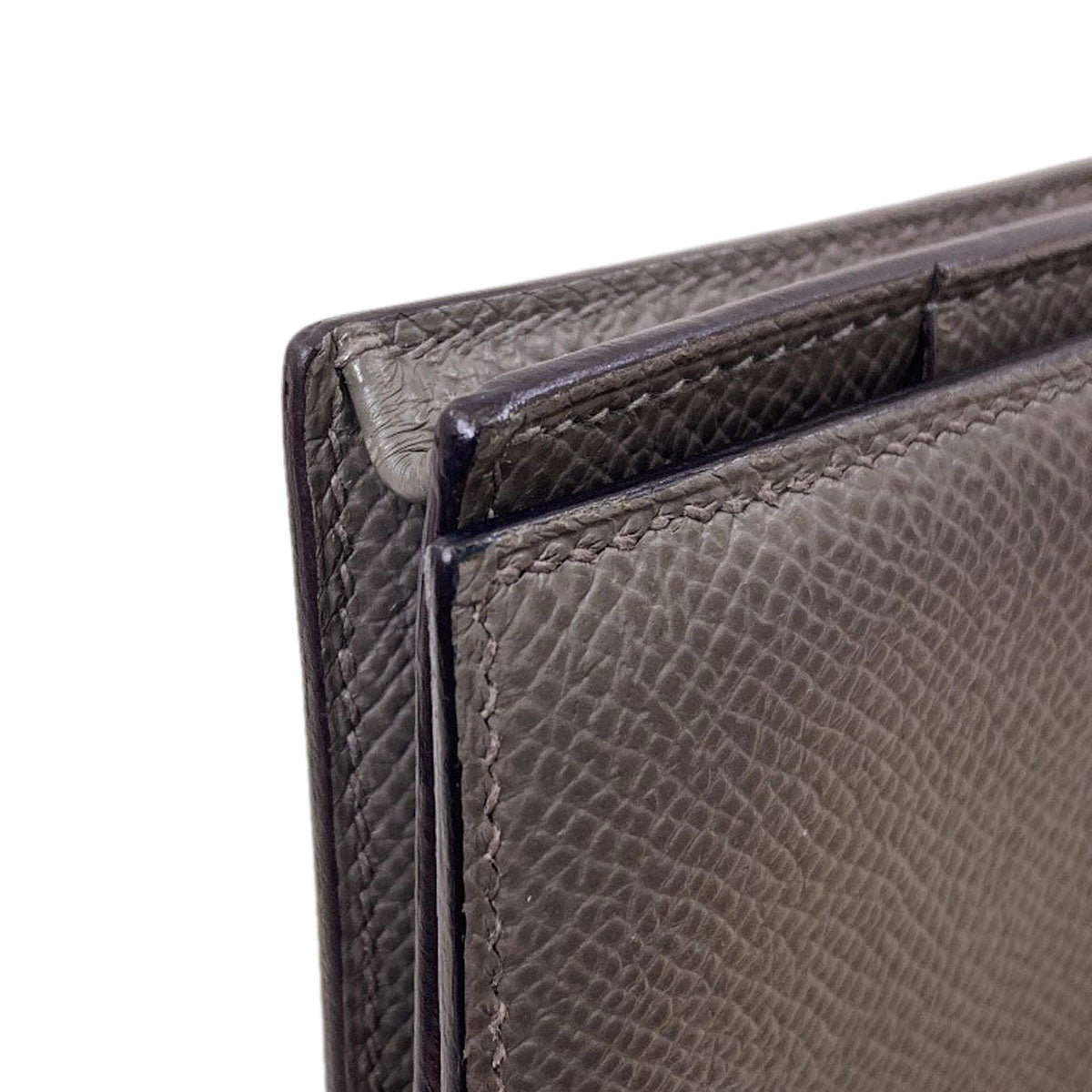 HERMES Beansufla Long wallet (with coin pocket) Epsom Ladies [Used]