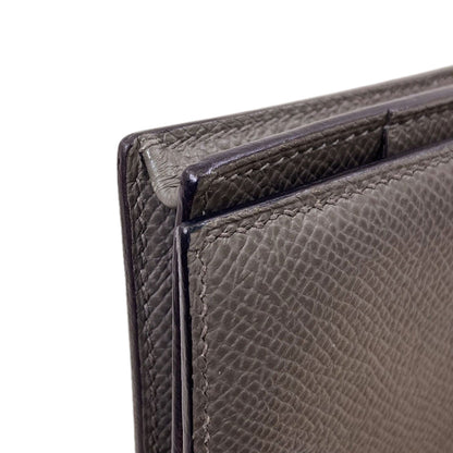 HERMES Beansufla Long wallet (with coin pocket) Epsom Ladies [Used]