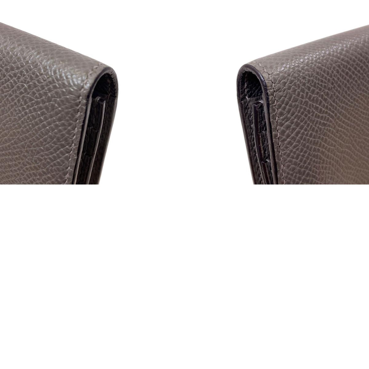 HERMES Beansufla Long wallet (with coin pocket) Epsom Ladies [Used]