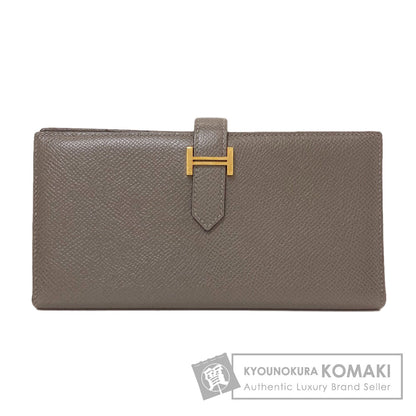 HERMES Beansufla Long wallet (with coin pocket) Epsom Ladies [Used]