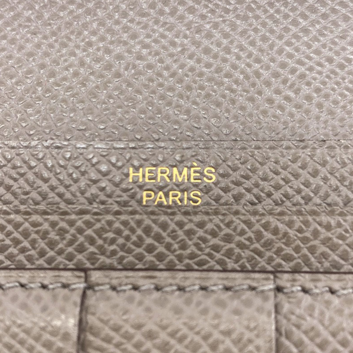 HERMES Beansufla Long wallet (with coin pocket) Epsom Ladies [Used]