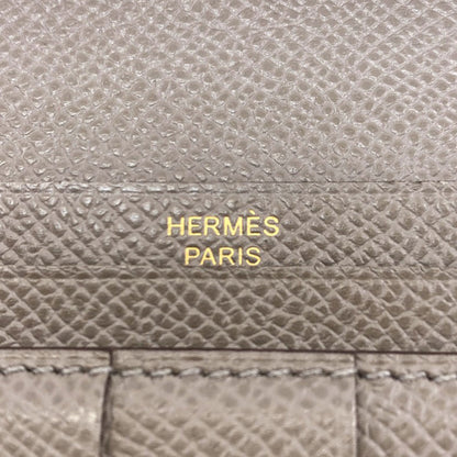 HERMES Beansufla Long wallet (with coin pocket) Epsom Ladies [Used]