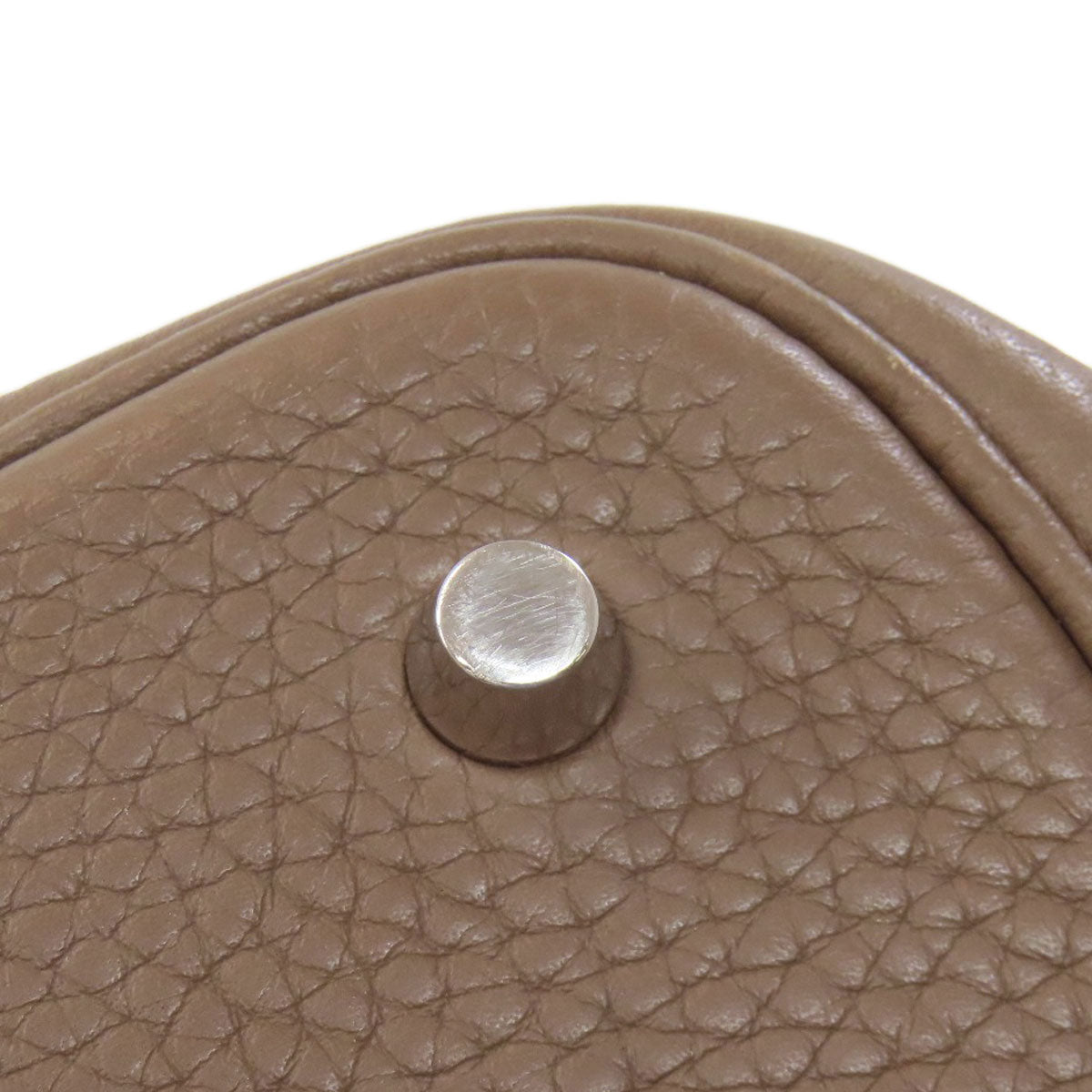 HERMES Picotin Lock MM Etoupe SilverHardware Handbag Taurillon Clemence Ladies [Used]