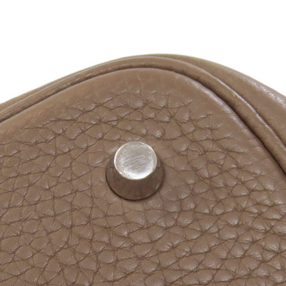 HERMES Picotin Lock MM Etoupe SilverHardware Handbag Taurillon Clemence Ladies [Used]