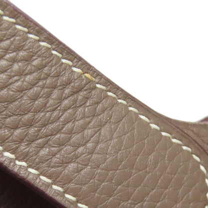 HERMES Picotin Lock MM Etoupe SilverHardware Handbag Taurillon Clemence Ladies [Used]