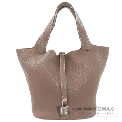 HERMES Picotin Lock MM Etoupe SilverHardware Handbag Taurillon Clemence Ladies [Used]