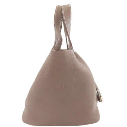 HERMES Picotin Lock MM Etoupe SilverHardware Handbag Taurillon Clemence Ladies [Used]