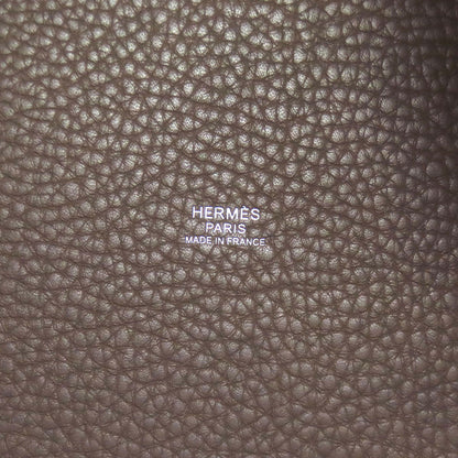 HERMES Picotin Lock MM Etoupe SilverHardware Handbag Taurillon Clemence Ladies [Used]
