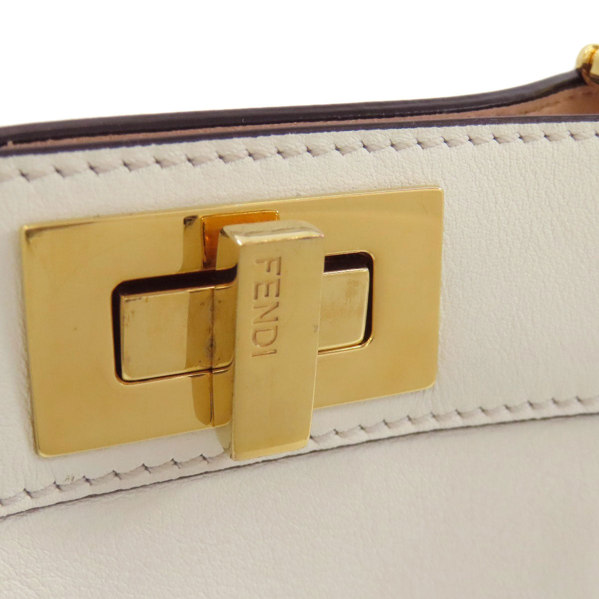 FENDI Peekaboo I See You 2WAY Handbag Calf Ladies [Used]