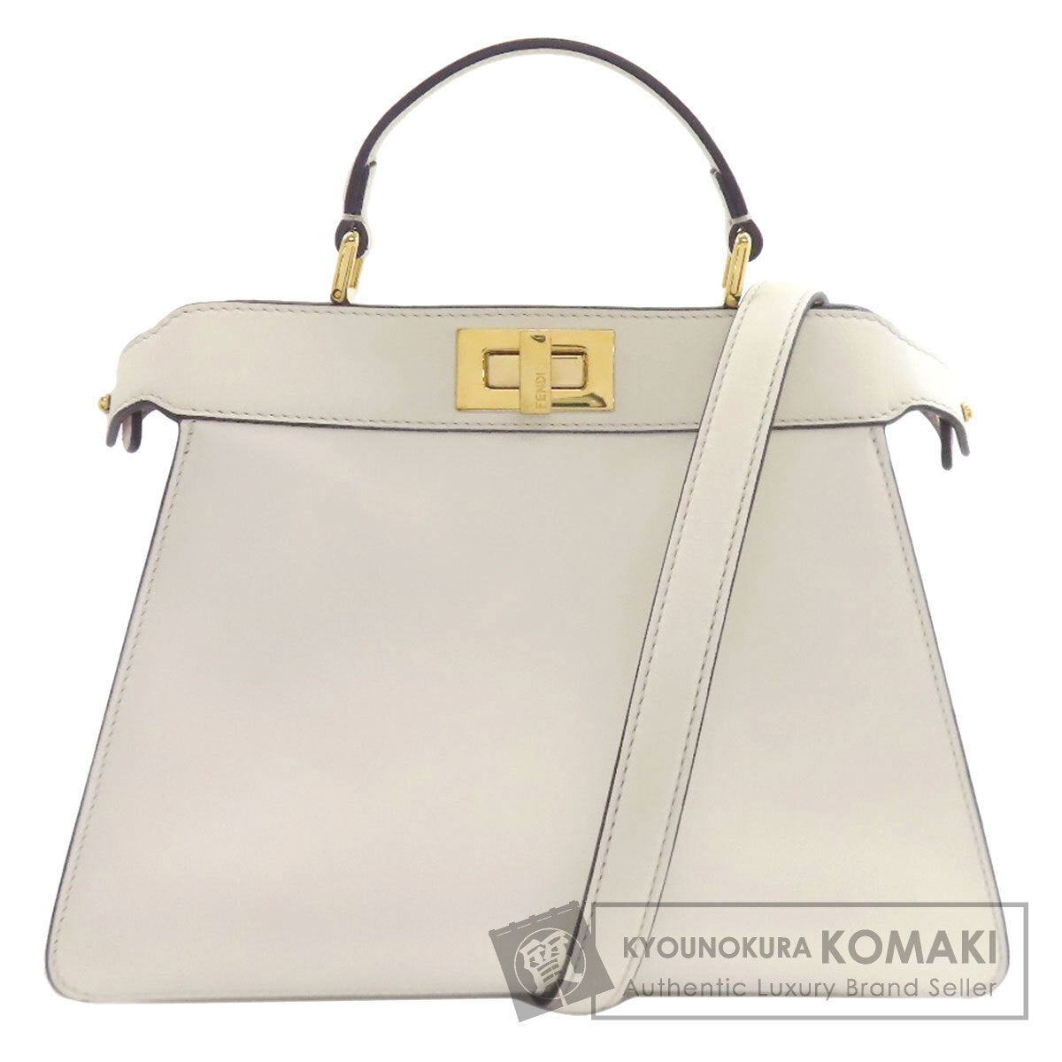 FENDI Peekaboo I See You 2WAY Handbag Calf Ladies [Used]