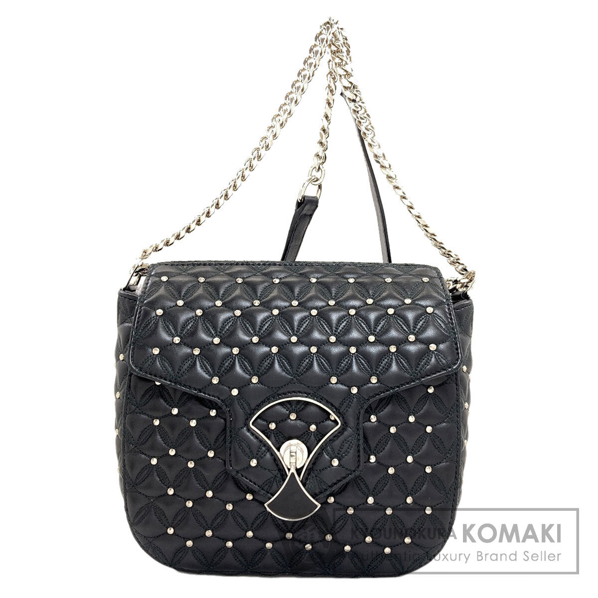 BVLGARI Diva Dream ChainShoulder Shoulder Bag Calf Ladies [Used]