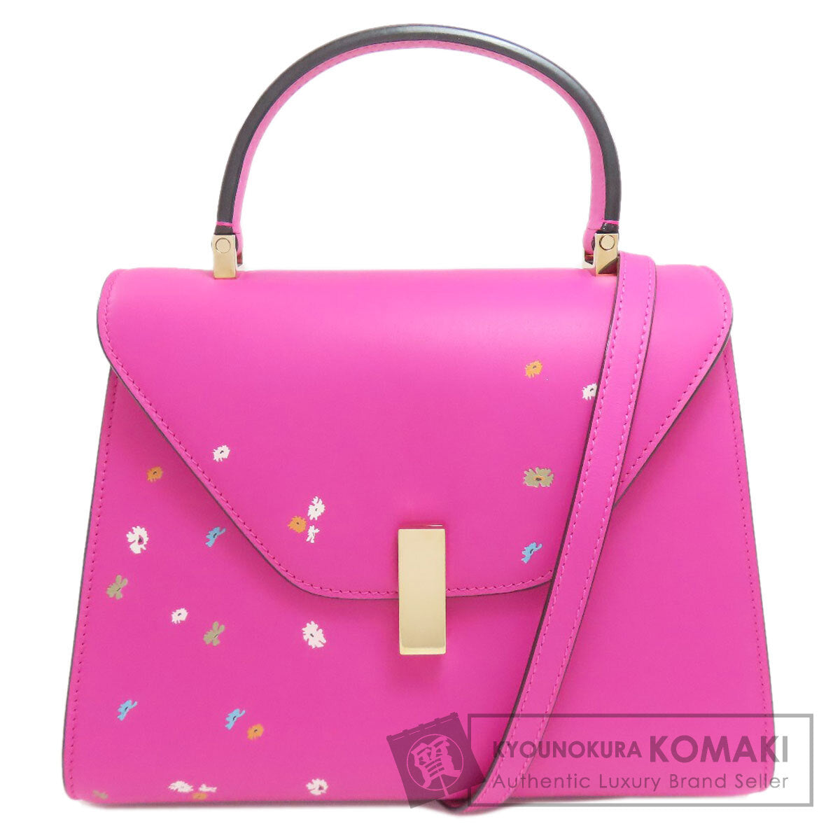Valextra Iside Flower 2WAY Handbag Calf Ladies [Used]