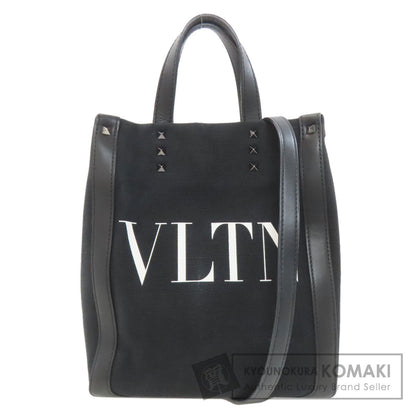VALENTINO Studs 2WAY Handbag Canvas Ladies [Used]