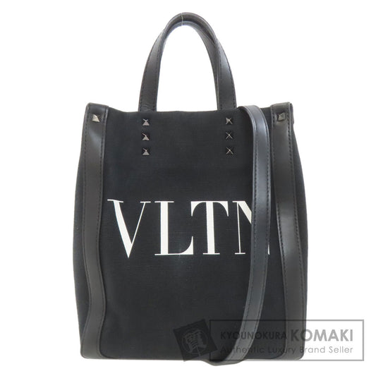 VALENTINO Studs 2WAY Handbag Canvas Ladies [Used]