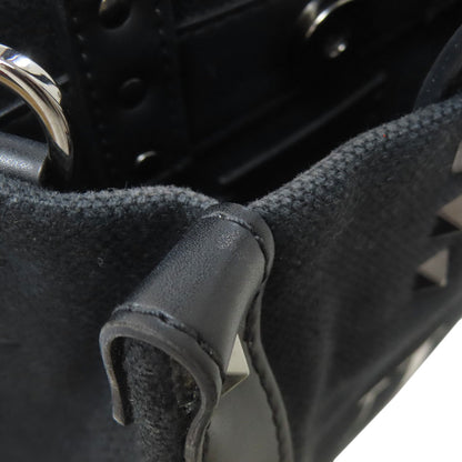 VALENTINO Studs 2WAY Handbag Canvas Ladies [Used]