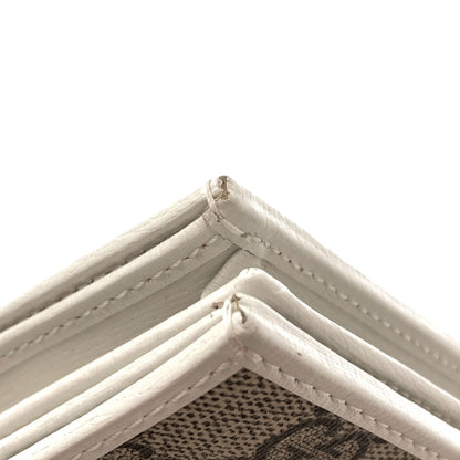 GUCCI 784729 Hattie Stewart Collaboration Mushroom Bifold Wallet with Coin Pocket PVC Ladies [Used]